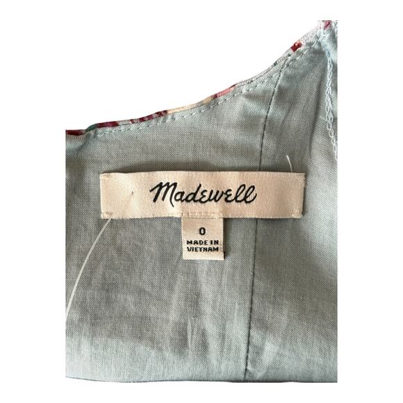 Madewell dress Amalia floral tiered minidress size 0 DEFECT - Picture 4 of 6